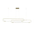 kelvo® GLOW KLV-101-0178 Κρεμαστό Φωτιστικό Οροφής LED 28W 2800lm 360° AC 220-240V IP20 Ρυθμιζόμενο Λευκό CCT με Χειριστήριο από 2700K έως 6000K Dimmable - Lumileds SMD Chip - Χρυσό Πλατίνα - Μ167 x Π7 x Υ24cm - 3 Χρόνια Εγγύηση - ledmania.gr
