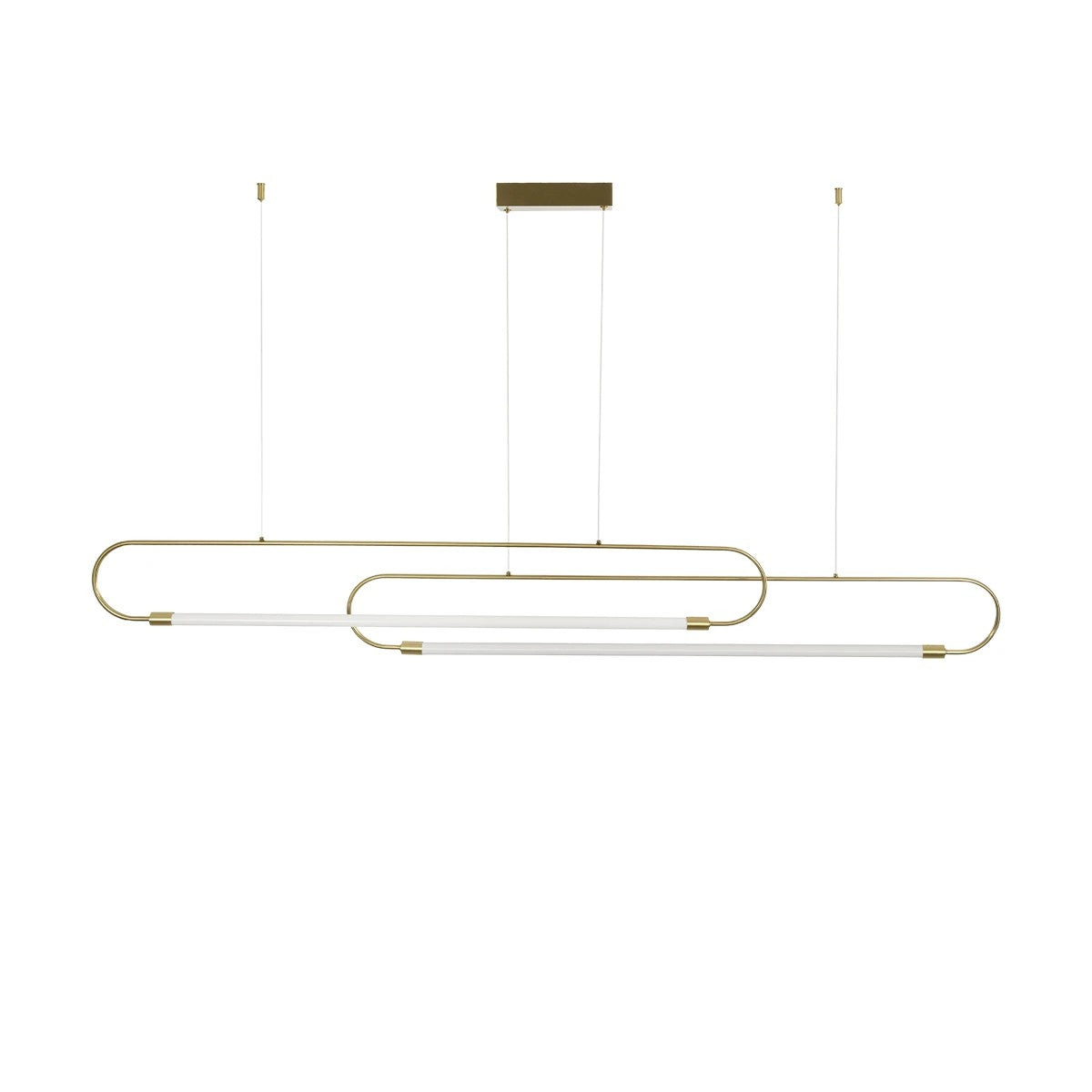 kelvo® GLOW KLV-101-0178 Κρεμαστό Φωτιστικό Οροφής LED 28W 2800lm 360° AC 220-240V IP20 Ρυθμιζόμενο Λευκό CCT με Χειριστήριο από 2700K έως 6000K Dimmable - Lumileds SMD Chip - Χρυσό Πλατίνα - Μ167 x Π7 x Υ24cm - 3 Χρόνια Εγγύηση - ledmania.gr
