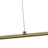 kelvo® GLOW KLV-101-0178 Κρεμαστό Φωτιστικό Οροφής LED 28W 2800lm 360° AC 220-240V IP20 Ρυθμιζόμενο Λευκό CCT με Χειριστήριο από 2700K έως 6000K Dimmable - Lumileds SMD Chip - Χρυσό Πλατίνα - Μ167 x Π7 x Υ24cm - 3 Χρόνια Εγγύηση - ledmania.gr