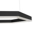 kelvo® LEXAGON KLV-101-0179 Κρεμαστό Φωτιστικό Οροφής LED 120W 12000lm 200° AC 220-240V IP20 Ρυθμιζόμενο Λευκό CCT με Χειριστήριο από 2700K έως 6000K Dimmable - Lumileds SMD Chip - Μαύρο Ματ - Μ110 x Π90 x Υ110cm - 3 Χρόνια Εγγύηση - ledmania.gr