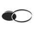 kelvo® VENOM KLV-101-0181 Φωτιστικό Οροφής LED 45W 4500lm 360° AC 220-240V IP20 Ρυθμιζόμενο Λευκό CCT με Χειριστήριο από 2700K έως 6000K Dimmable - Lumileds SMD Chip - Μαύρο Ματ - Μ60 x Π40 x Υ7.5cm - 3 Χρόνια Εγγύηση - ledmania.gr