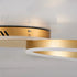 kelvo® VENOM KLV-101-0183 Φωτιστικό Οροφής LED 45W 4500lm 360° AC 220-240V IP20 Ρυθμιζόμενο Λευκό CCT με Χειριστήριο από 2700K έως 6000K Dimmable - Lumileds SMD Chip - Χρυσό Πλατίνα - Μ60 x Π40 x Υ7.5cm - 3 Χρόνια Εγγύηση - ledmania.gr