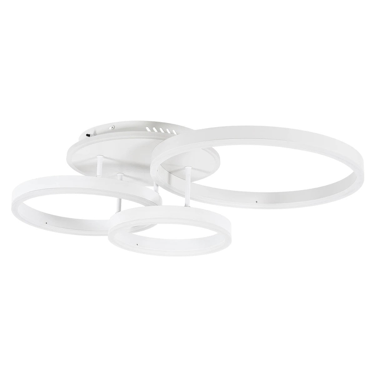 kelvo® VENOM KLV-101-0185 Φωτιστικό Οροφής LED 100W 10000lm 360° AC 220-240V IP20 Ρυθμιζόμενο Λευκό CCT με Χειριστήριο από 2700K έως 6000K Dimmable - Lumileds SMD Chip - Λευκό Ματ - Μ70 x Π40 x Υ16cm - 3 Χρόνια Εγγύηση