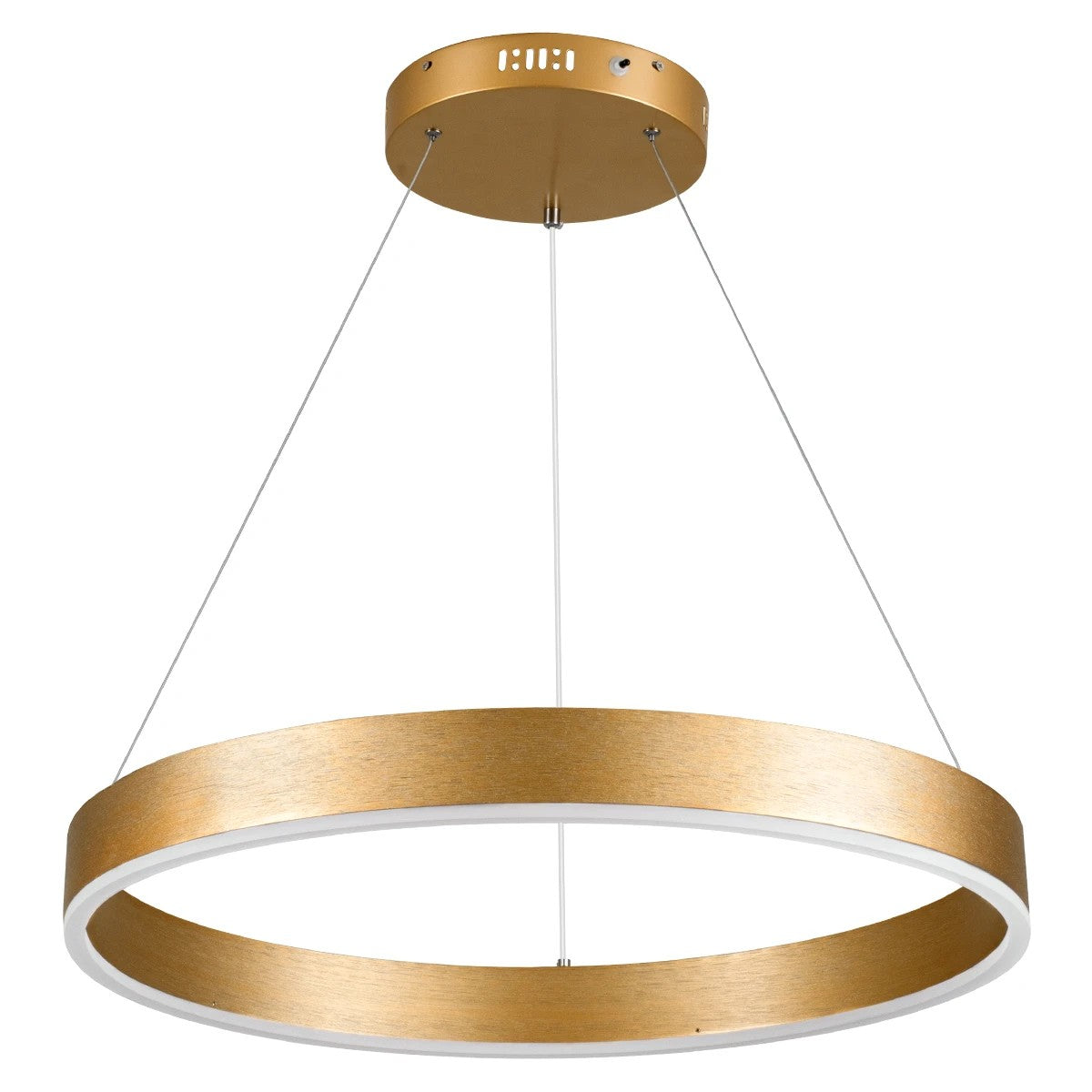 kelvo® VENOM KLV-101-0189 Κρεμαστό Φωτιστικό Οροφής LED 45W 4500lm 120° AC 220-240V IP20 Ρυθμιζόμενο Λευκό CCT με Χειριστήριο από 2700K έως 6000K Dimmable - Lumileds SMD Chip - Χρυσό Πλατίνα - Μ60 x Π60 x Υ6.5cm - 3 Χρόνια Εγγύηση - ledmania.gr