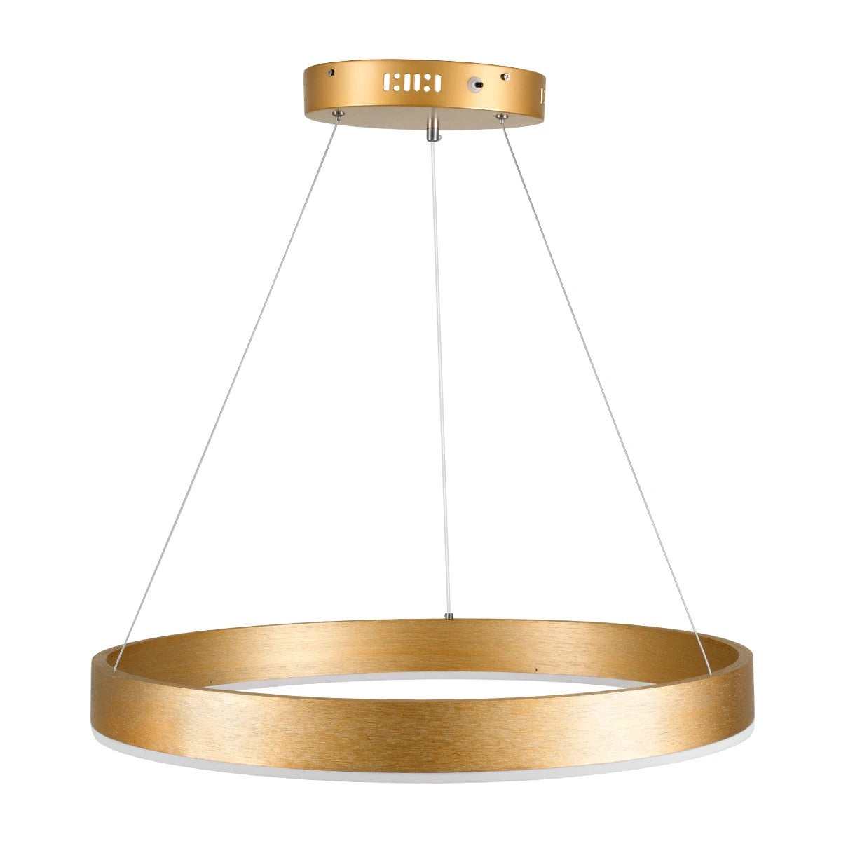 kelvo® VENOM KLV-101-0189 Κρεμαστό Φωτιστικό Οροφής LED 45W 4500lm 120° AC 220-240V IP20 Ρυθμιζόμενο Λευκό CCT με Χειριστήριο από 2700K έως 6000K Dimmable - Lumileds SMD Chip - Χρυσό Πλατίνα - Μ60 x Π60 x Υ6.5cm - 3 Χρόνια Εγγύηση - ledmania.gr