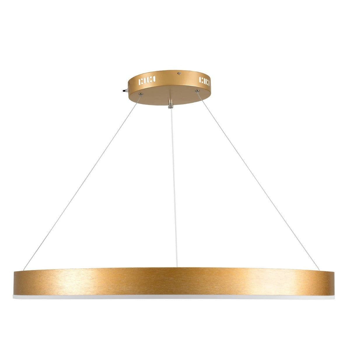 kelvo® VENOM KLV-101-0192 Κρεμαστό Φωτιστικό Οροφής LED 67W 6700lm 120° AC 220-240V IP20 Ρυθμιζόμενο Λευκό CCT με Χειριστήριο από 2700K έως 6000K Dimmable - Lumileds SMD Chip - Χρυσό Πλατίνα - Μ80 x Π80 x Υ6.5cm - 3 Χρόνια Εγγύηση - ledmania.gr