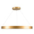 kelvo® VENOM KLV-101-0192 Κρεμαστό Φωτιστικό Οροφής LED 67W 6700lm 120° AC 220-240V IP20 Ρυθμιζόμενο Λευκό CCT με Χειριστήριο από 2700K έως 6000K Dimmable - Lumileds SMD Chip - Χρυσό Πλατίνα - Μ80 x Π80 x Υ6.5cm - 3 Χρόνια Εγγύηση - ledmania.gr