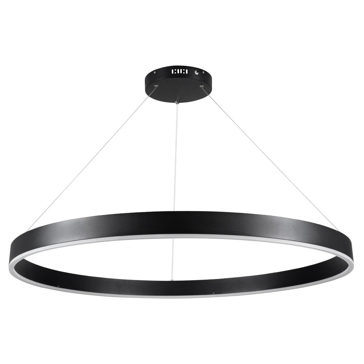 kelvo® VENOM KLV-101-0193 Κρεμαστό Φωτιστικό Οροφής LED 75W 7500lm 120° AC 220-240V IP20 Ρυθμιζόμενο Λευκό CCT με Χειριστήριο από 2700K έως 6000K Dimmable - Lumileds SMD Chip - Μαύρο Ματ - Μ100 x Π100 x Υ6.5cm - 3 Χρόνια Εγγύηση - ledmania.gr