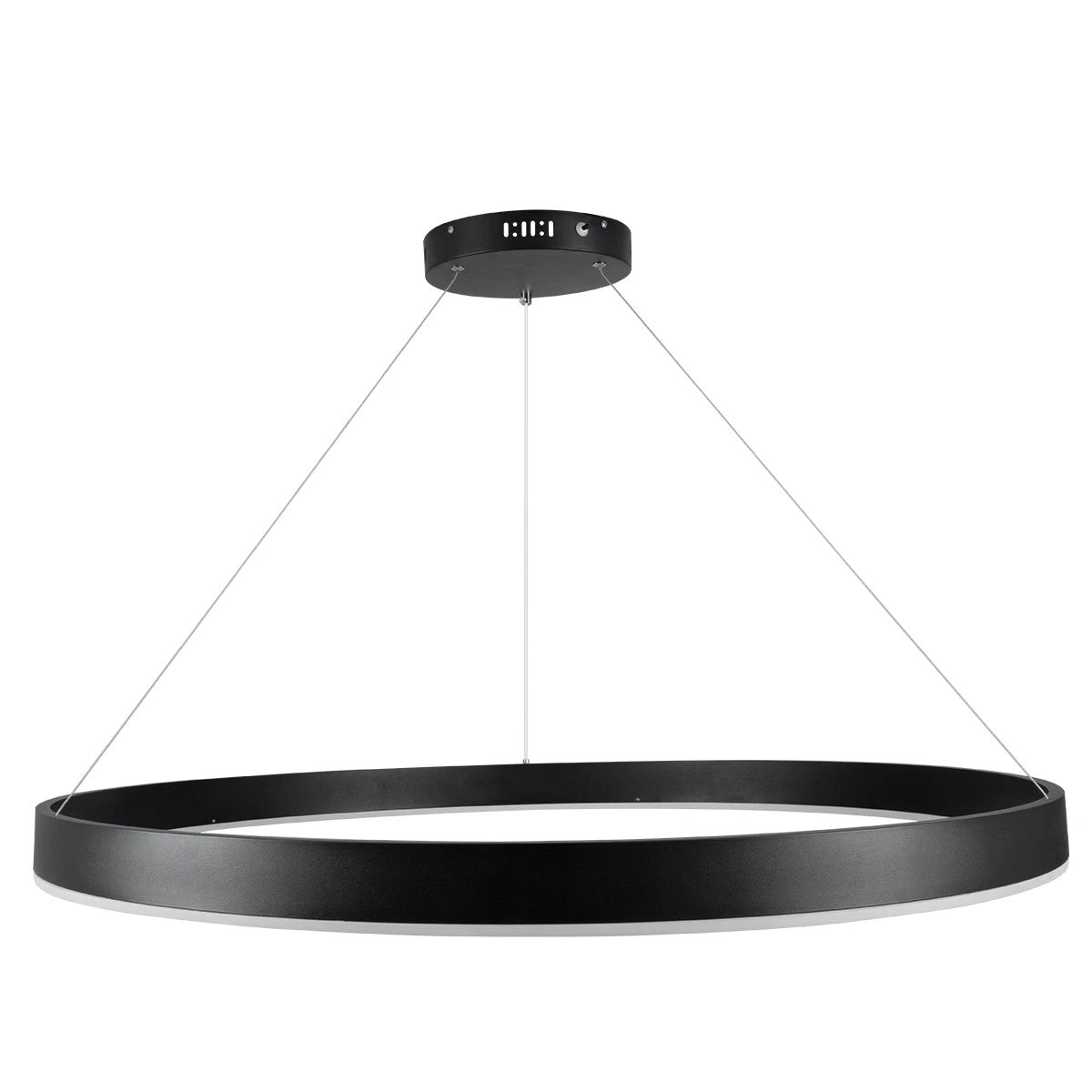 kelvo® VENOM KLV-101-0193 Κρεμαστό Φωτιστικό Οροφής LED 75W 7500lm 120° AC 220-240V IP20 Ρυθμιζόμενο Λευκό CCT με Χειριστήριο από 2700K έως 6000K Dimmable - Lumileds SMD Chip - Μαύρο Ματ - Μ100 x Π100 x Υ6.5cm - 3 Χρόνια Εγγύηση - ledmania.gr