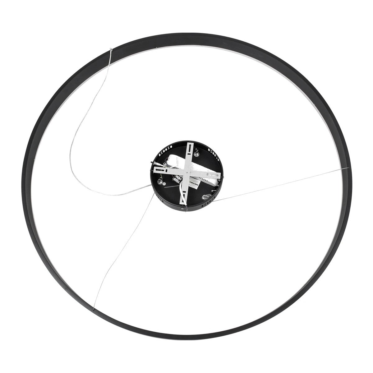 kelvo® VENOM KLV-101-0193 Κρεμαστό Φωτιστικό Οροφής LED 75W 7500lm 120° AC 220-240V IP20 Ρυθμιζόμενο Λευκό CCT με Χειριστήριο από 2700K έως 6000K Dimmable - Lumileds SMD Chip - Μαύρο Ματ - Μ100 x Π100 x Υ6.5cm - 3 Χρόνια Εγγύηση - ledmania.gr