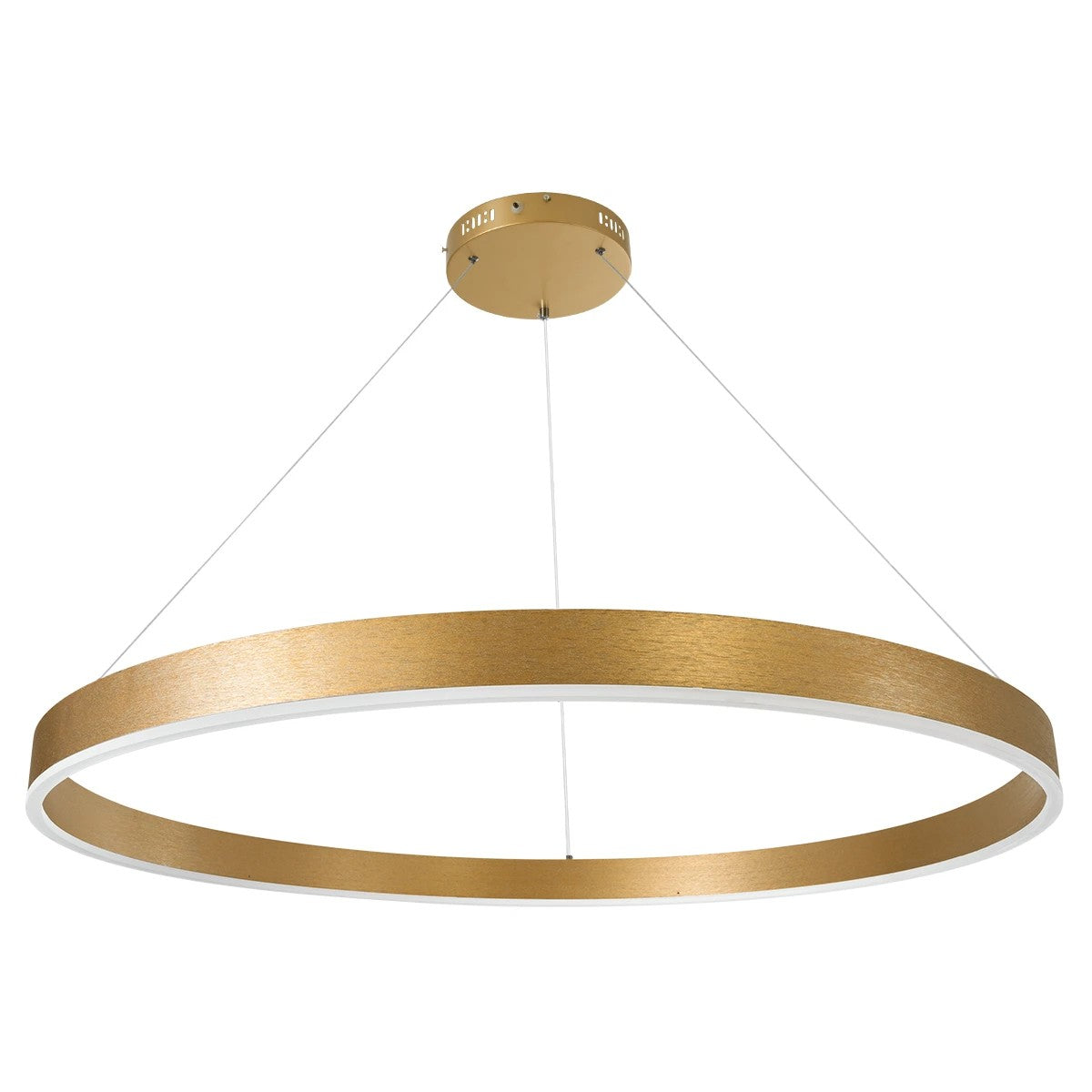 kelvo® VENOM KLV-101-0195 Κρεμαστό Φωτιστικό Οροφής LED 75W 7500lm 120° AC 220-240V IP20 Ρυθμιζόμενο Λευκό CCT με Χειριστήριο από 2700K έως 6000K Dimmable - Lumileds SMD Chip - Χρυσό Πλατίνα - Μ100 x Π100 x Υ6.5cm - 3 Χρόνια Εγγύηση - ledmania.gr