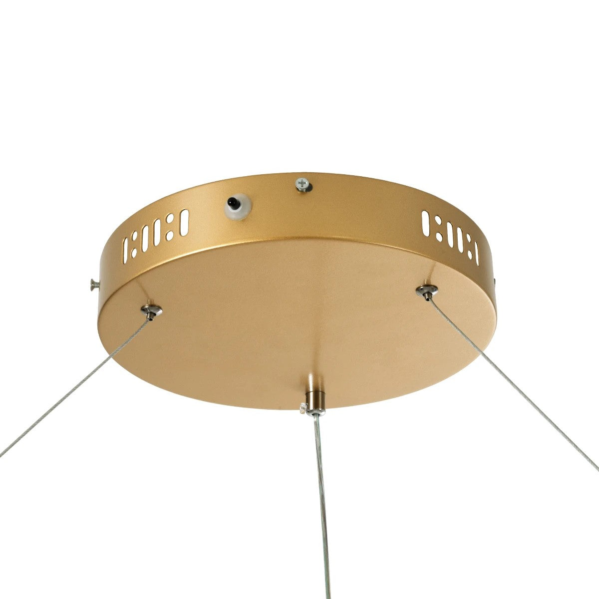 kelvo® VENOM KLV-101-0195 Κρεμαστό Φωτιστικό Οροφής LED 75W 7500lm 120° AC 220-240V IP20 Ρυθμιζόμενο Λευκό CCT με Χειριστήριο από 2700K έως 6000K Dimmable - Lumileds SMD Chip - Χρυσό Πλατίνα - Μ100 x Π100 x Υ6.5cm - 3 Χρόνια Εγγύηση - ledmania.gr