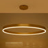 kelvo® VENOM KLV-101-0195 Κρεμαστό Φωτιστικό Οροφής LED 75W 7500lm 120° AC 220-240V IP20 Ρυθμιζόμενο Λευκό CCT με Χειριστήριο από 2700K έως 6000K Dimmable - Lumileds SMD Chip - Χρυσό Πλατίνα - Μ100 x Π100 x Υ6.5cm - 3 Χρόνια Εγγύηση - ledmania.gr