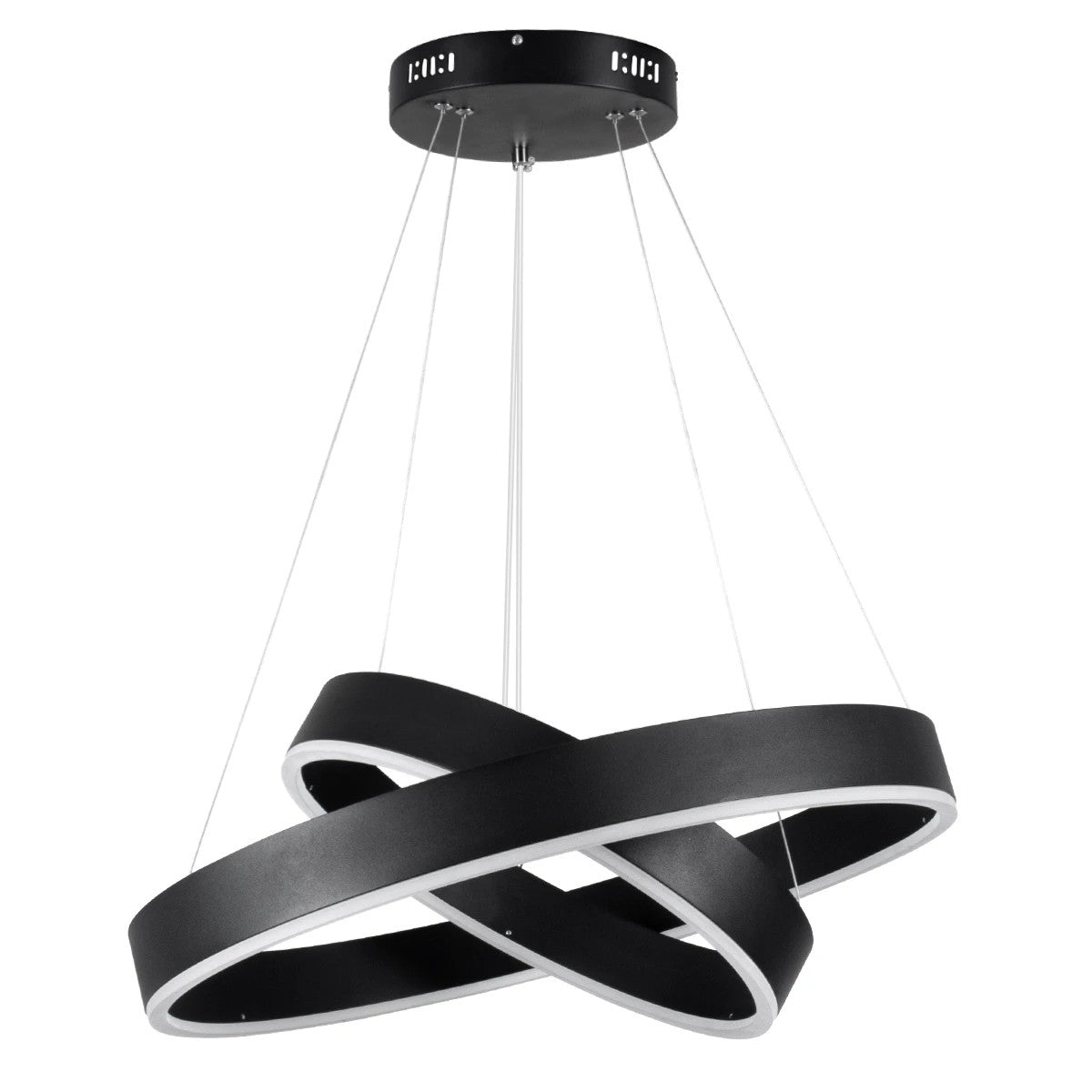 kelvo® VENOM KLV-101-0196 Κρεμαστό Φωτιστικό Οροφής LED 75W 7500lm 120° AC 220-240V IP20 Ρυθμιζόμενο Λευκό CCT με Χειριστήριο από 2700K έως 6000K Dimmable - Lumileds SMD Chip - Μαύρο Ματ - Μ60 x Π60 x Υ40cm - 3 Χρόνια Εγγύηση - ledmania.gr