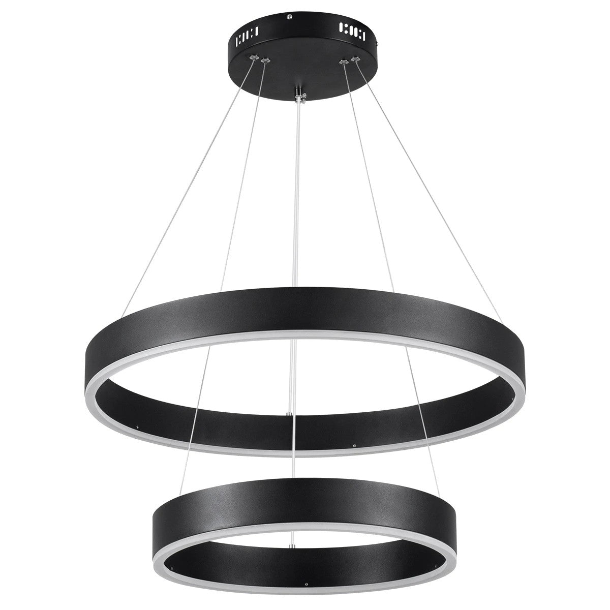 kelvo® VENOM KLV-101-0196-V2 Κρεμαστό Φωτιστικό Οροφής LED 75W 7500lm 120° AC 220-240V IP20 Ρυθμιζόμενο Λευκό CCT με Χειριστήριο από 2700K έως 6000K Dimmable - Lumileds SMD Chip - Μαύρο Ματ - Μ60 x Π60 x Υ40cm - 3 Χρόνια Εγγύηση - ledmania.gr