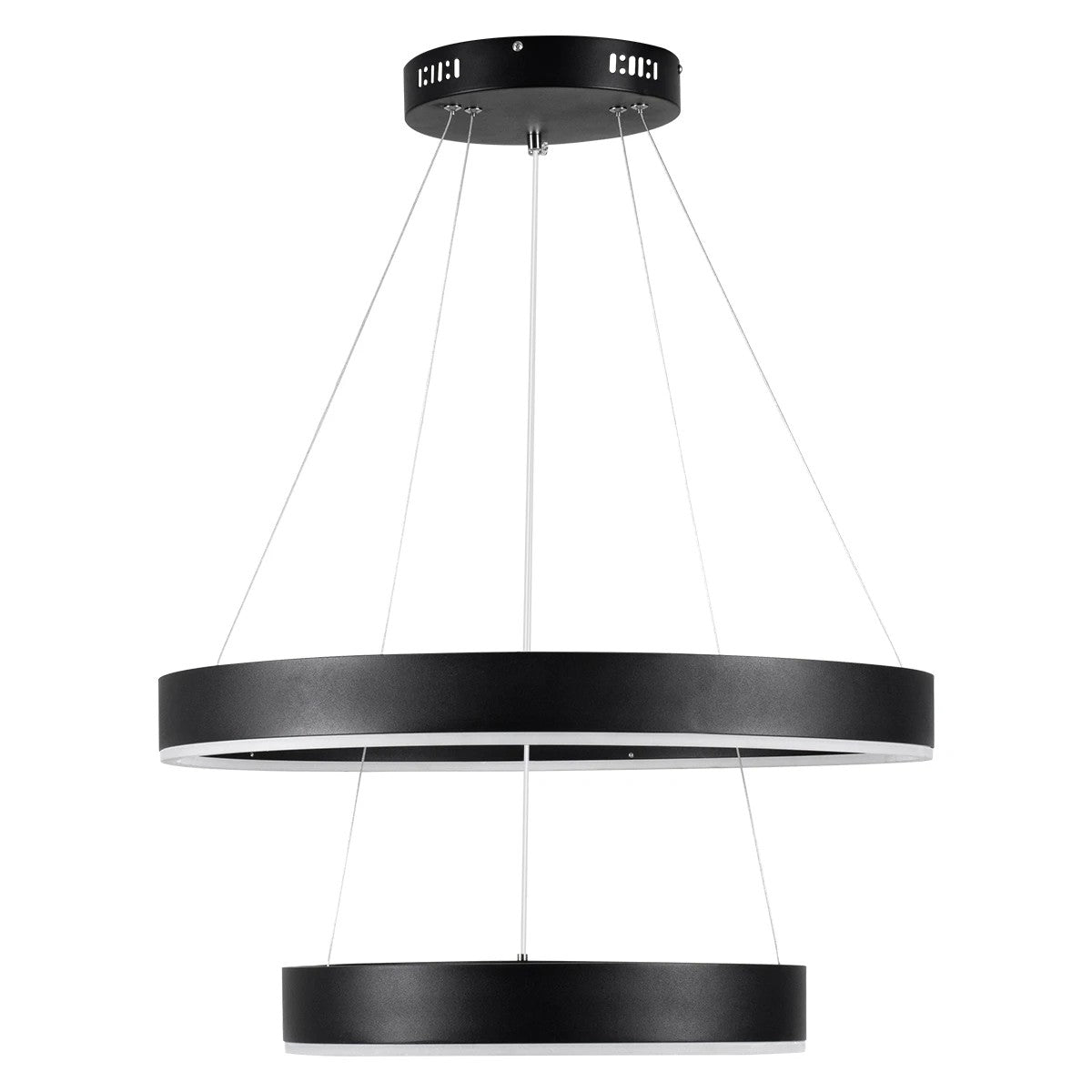 kelvo® VENOM KLV-101-0196-V2 Κρεμαστό Φωτιστικό Οροφής LED 75W 7500lm 120° AC 220-240V IP20 Ρυθμιζόμενο Λευκό CCT με Χειριστήριο από 2700K έως 6000K Dimmable - Lumileds SMD Chip - Μαύρο Ματ - Μ60 x Π60 x Υ40cm - 3 Χρόνια Εγγύηση - ledmania.gr