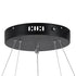 kelvo® VENOM KLV-101-0196-V2 Κρεμαστό Φωτιστικό Οροφής LED 75W 7500lm 120° AC 220-240V IP20 Ρυθμιζόμενο Λευκό CCT με Χειριστήριο από 2700K έως 6000K Dimmable - Lumileds SMD Chip - Μαύρο Ματ - Μ60 x Π60 x Υ40cm - 3 Χρόνια Εγγύηση - ledmania.gr