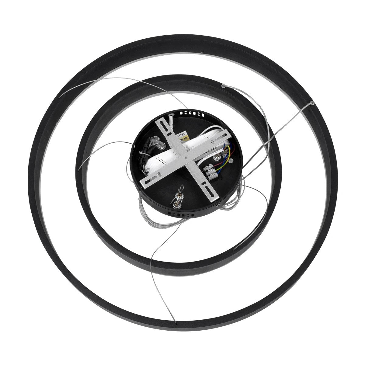 kelvo® VENOM KLV-101-0196-V2 Κρεμαστό Φωτιστικό Οροφής LED 75W 7500lm 120° AC 220-240V IP20 Ρυθμιζόμενο Λευκό CCT με Χειριστήριο από 2700K έως 6000K Dimmable - Lumileds SMD Chip - Μαύρο Ματ - Μ60 x Π60 x Υ40cm - 3 Χρόνια Εγγύηση - ledmania.gr