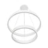 kelvo® VENOM KLV-101-0197 Κρεμαστό Φωτιστικό Οροφής LED 75W 7500lm 120° AC 220-240V IP20 Ρυθμιζόμενο Λευκό CCT με Χειριστήριο από 2700K έως 6000K Dimmable - Lumileds SMD Chip - Λευκό Ματ - Μ60 x Π60 x Υ40cm - 3 Χρόνια Εγγύηση - ledmania.gr