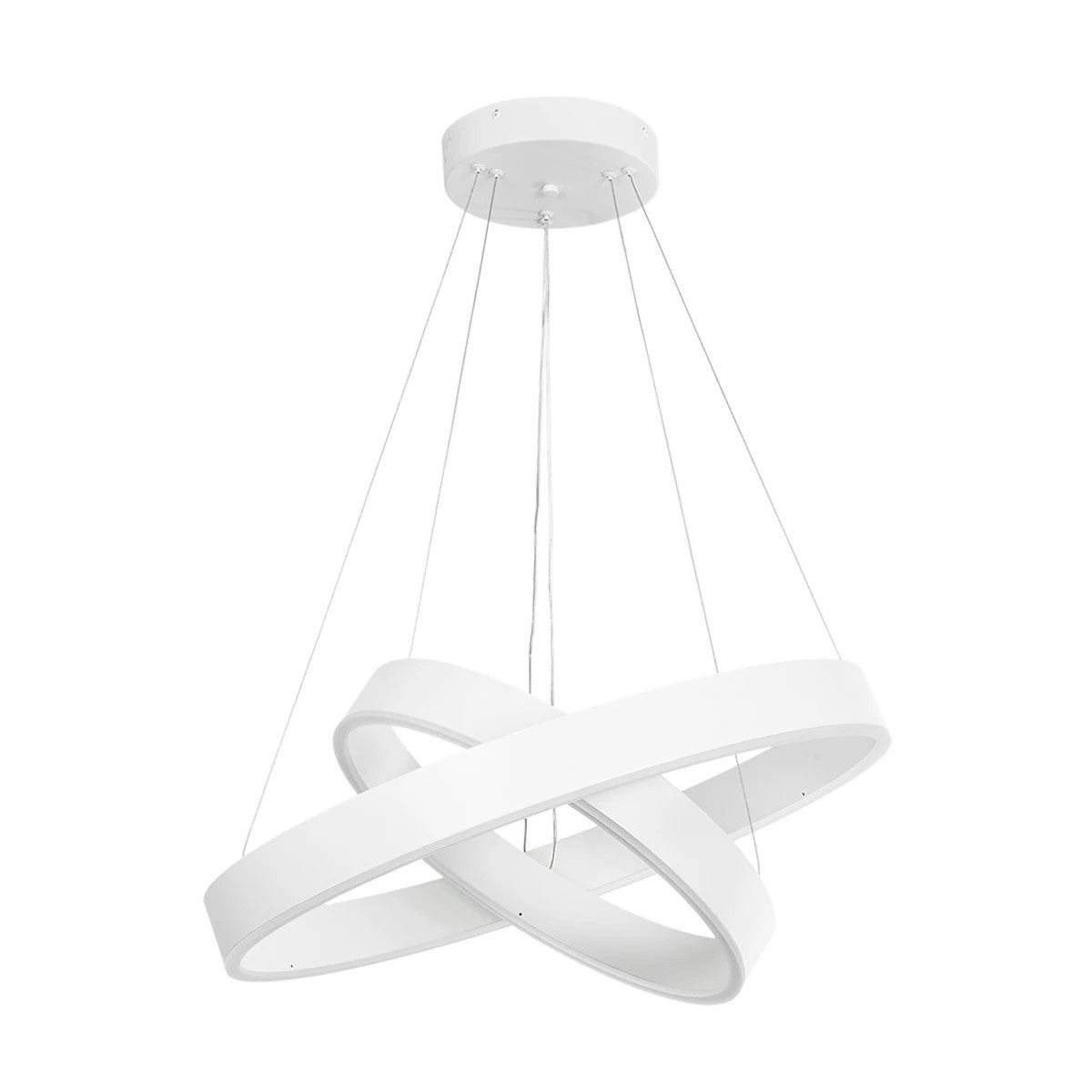 kelvo® VENOM KLV-101-0197-V2 Κρεμαστό Φωτιστικό Οροφής LED 75W 7500lm 120° AC 220-240V IP20 Ρυθμιζόμενο Λευκό CCT με Χειριστήριο από 2700K έως 6000K Dimmable - Lumileds SMD Chip - Λευκό Ματ - Μ60 x Π60 x Υ40cm - 3 Χρόνια Εγγύηση - ledmania.gr