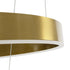 kelvo® VENOM KLV-101-0198 Κρεμαστό Φωτιστικό Οροφής LED 75W 7500lm 120° AC 220-240V IP20 Ρυθμιζόμενο Λευκό CCT με Χειριστήριο από 2700K έως 6000K Dimmable - Lumileds SMD Chip - Χρυσό Πλατίνα - Μ60 x Π60 x Υ40cm - 3 Χρόνια Εγγύηση - ledmania.gr