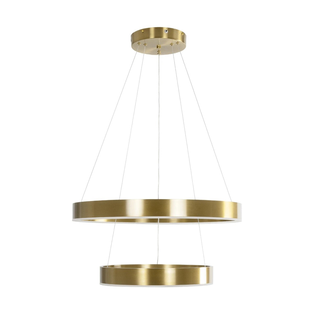 kelvo® VENOM KLV-101-0198-V2 Κρεμαστό Φωτιστικό Οροφής LED 75W 7500lm 120° AC 220-240V IP20 Ρυθμιζόμενο Λευκό CCT με Χειριστήριο από 2700K έως 6000K Dimmable - Lumileds SMD Chip - Χρυσό Πλατίνα - Μ60 x Π60 x Υ40cm - 3 Χρόνια Εγγύηση - ledmania.gr