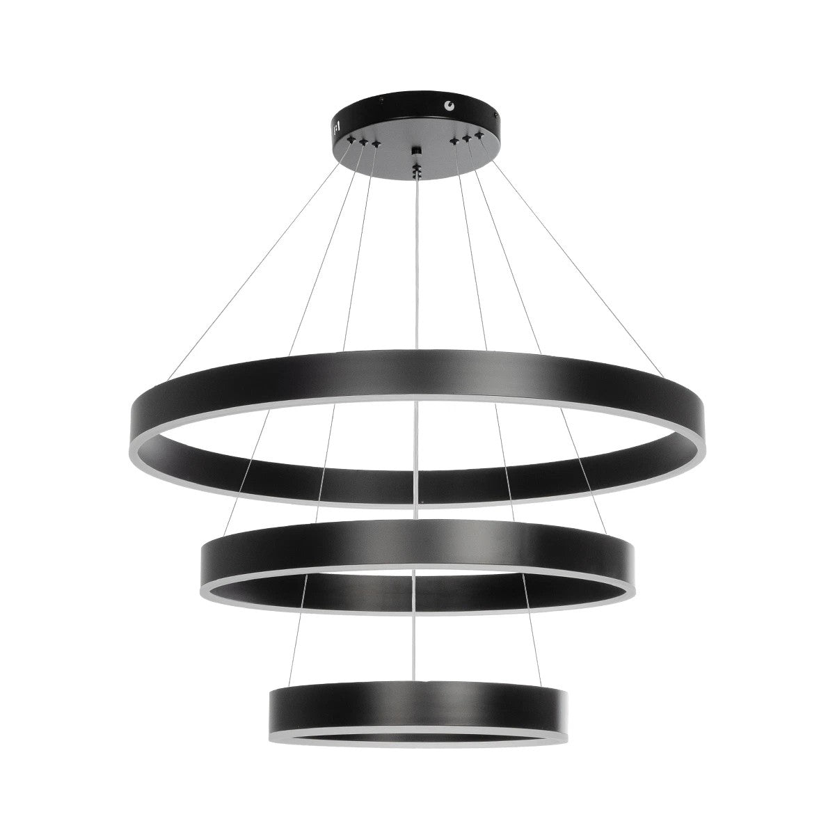 kelvo® VENOM KLV-101-0199 Κρεμαστό Φωτιστικό Οροφής LED 120W 12000lm 120° AC 220-240V IP20 Ρυθμιζόμενο Λευκό CCT με Χειριστήριο από 2700K έως 6000K Dimmable - Lumileds SMD Chip - Μαύρο Ματ - Μ80 x Π80 x Υ80cm - 3 Χρόνια Εγγύηση - ledmania.gr