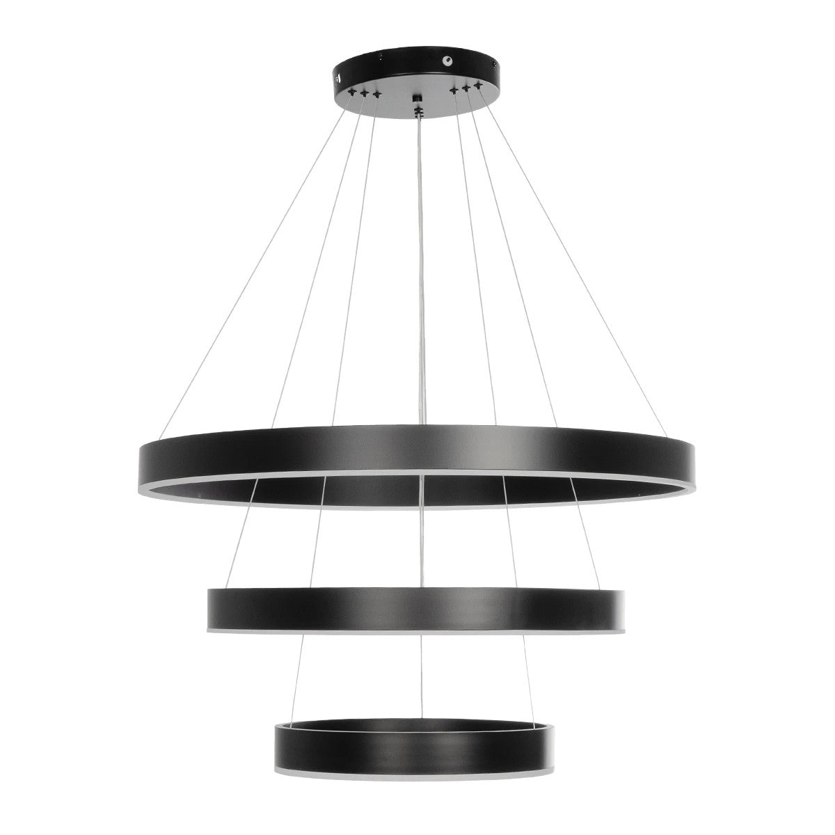 kelvo® VENOM KLV-101-0199 Κρεμαστό Φωτιστικό Οροφής LED 120W 12000lm 120° AC 220-240V IP20 Ρυθμιζόμενο Λευκό CCT με Χειριστήριο από 2700K έως 6000K Dimmable - Lumileds SMD Chip - Μαύρο Ματ - Μ80 x Π80 x Υ80cm - 3 Χρόνια Εγγύηση - ledmania.gr