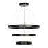 kelvo® VENOM KLV-101-0199 Κρεμαστό Φωτιστικό Οροφής LED 120W 12000lm 120° AC 220-240V IP20 Ρυθμιζόμενο Λευκό CCT με Χειριστήριο από 2700K έως 6000K Dimmable - Lumileds SMD Chip - Μαύρο Ματ - Μ80 x Π80 x Υ80cm - 3 Χρόνια Εγγύηση - ledmania.gr