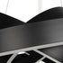 kelvo® VENOM KLV-101-0199 Κρεμαστό Φωτιστικό Οροφής LED 120W 12000lm 120° AC 220-240V IP20 Ρυθμιζόμενο Λευκό CCT με Χειριστήριο από 2700K έως 6000K Dimmable - Lumileds SMD Chip - Μαύρο Ματ - Μ80 x Π80 x Υ80cm - 3 Χρόνια Εγγύηση - ledmania.gr