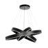 kelvo® VENOM KLV-101-0199-V2 Κρεμαστό Φωτιστικό Οροφής LED 120W 12000lm 120° AC 220-240V IP20 Ρυθμιζόμενο Λευκό CCT με Χειριστήριο από 2700K έως 6000K Dimmable - Lumileds SMD Chip - Μαύρο Ματ - Μ80 x Π80 x Υ80cm - 3 Χρόνια Εγγύηση - ledmania.gr