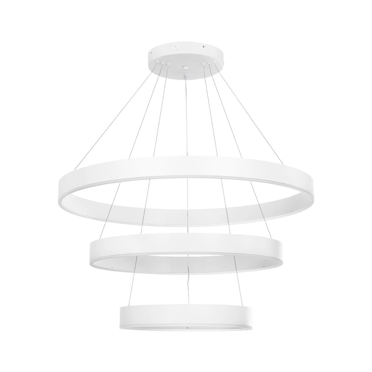 kelvo® VENOM KLV-101-0200 Κρεμαστό Φωτιστικό Οροφής LED 120W 12000lm 120° AC 220-240V IP20 Ρυθμιζόμενο Λευκό CCT με Χειριστήριο από 2700K έως 6000K Dimmable - Lumileds SMD Chip - Λευκό Ματ - Μ80 x Π80 x Υ80cm - 3 Χρόνια Εγγύηση - ledmania.gr