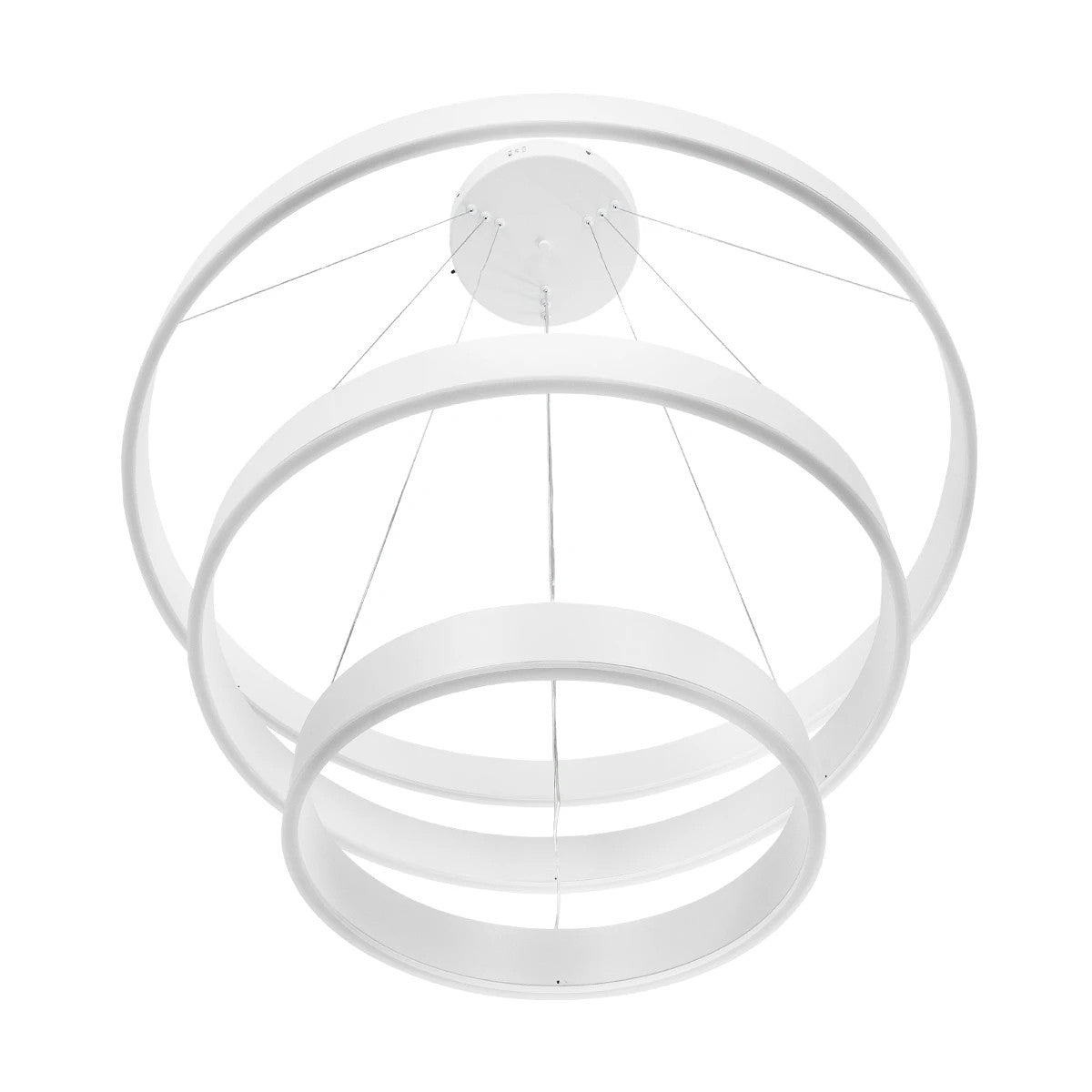 kelvo® VENOM KLV-101-0200 Κρεμαστό Φωτιστικό Οροφής LED 120W 12000lm 120° AC 220-240V IP20 Ρυθμιζόμενο Λευκό CCT με Χειριστήριο από 2700K έως 6000K Dimmable - Lumileds SMD Chip - Λευκό Ματ - Μ80 x Π80 x Υ80cm - 3 Χρόνια Εγγύηση - ledmania.gr