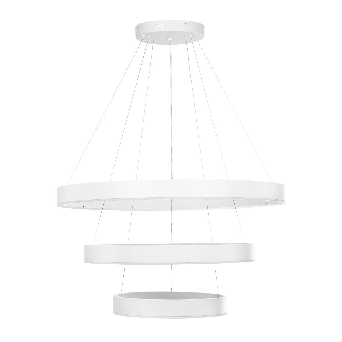 kelvo® VENOM KLV-101-0200-V2 Κρεμαστό Φωτιστικό Οροφής LED 120W 12000lm 120° AC 220-240V IP20 Ρυθμιζόμενο Λευκό CCT με Χειριστήριο από 2700K έως 6000K Dimmable - Lumileds SMD Chip - Λευκό Ματ - Μ80 x Π80 x Υ80cm - 3 Χρόνια Εγγύηση - ledmania.gr