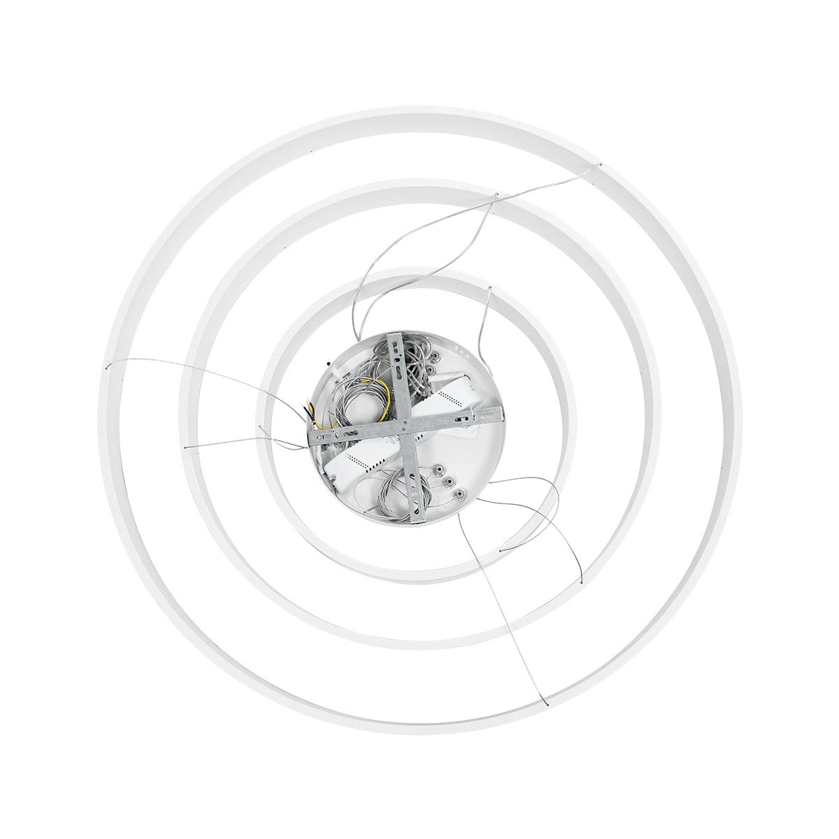 kelvo® VENOM KLV-101-0200-V2 Κρεμαστό Φωτιστικό Οροφής LED 120W 12000lm 120° AC 220-240V IP20 Ρυθμιζόμενο Λευκό CCT με Χειριστήριο από 2700K έως 6000K Dimmable - Lumileds SMD Chip - Λευκό Ματ - Μ80 x Π80 x Υ80cm - 3 Χρόνια Εγγύηση - ledmania.gr