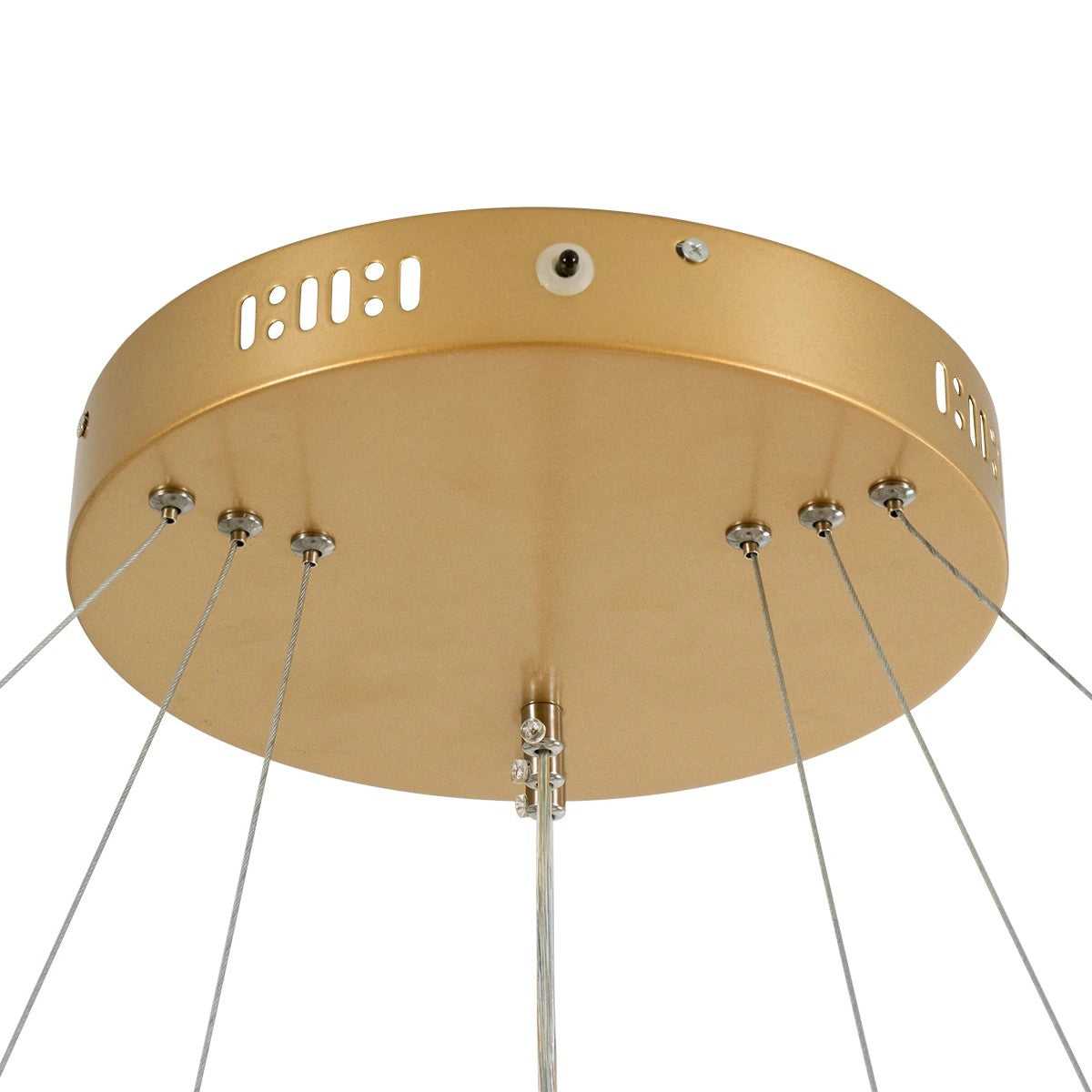 kelvo® VENOM KLV-101-0201 Κρεμαστό Φωτιστικό Οροφής LED 120W 12000lm 120° AC 220-240V IP20 Ρυθμιζόμενο Λευκό CCT με Χειριστήριο από 2700K έως 6000K Dimmable - Lumileds SMD Chip - Χρυσό Πλατίνα - Μ80 x Π80 x Υ80cm - 3 Χρόνια Εγγύηση - ledmania.gr