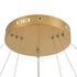 kelvo® VENOM KLV-101-0201 Κρεμαστό Φωτιστικό Οροφής LED 120W 12000lm 120° AC 220-240V IP20 Ρυθμιζόμενο Λευκό CCT με Χειριστήριο από 2700K έως 6000K Dimmable - Lumileds SMD Chip - Χρυσό Πλατίνα - Μ80 x Π80 x Υ80cm - 3 Χρόνια Εγγύηση - ledmania.gr