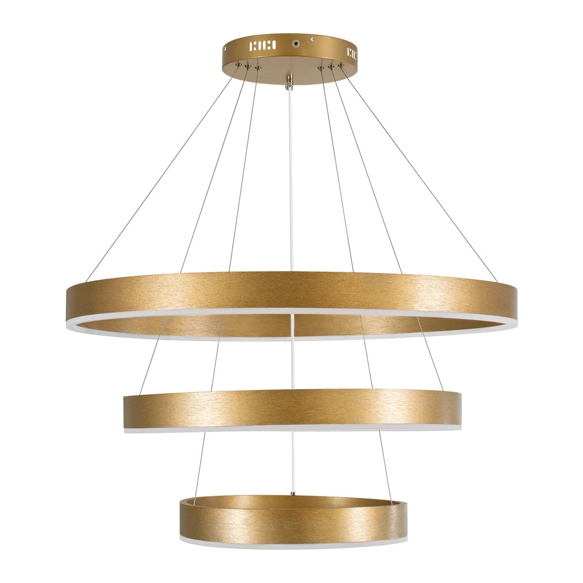 kelvo® VENOM KLV-101-0201-V2 Κρεμαστό Φωτιστικό Οροφής LED 120W 12000lm 120° AC 220-240V IP20 Ρυθμιζόμενο Λευκό CCT με Χειριστήριο από 2700K έως 6000K Dimmable - Lumileds SMD Chip - Χρυσό Πλατίνα - Μ80 x Π80 x Υ80cm - 3 Χρόνια Εγγύηση - ledmania.gr