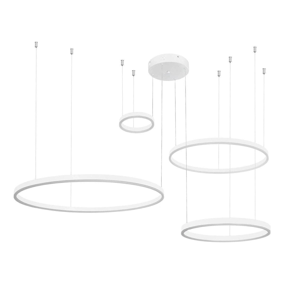 kelvo® VENOM KLV-101-0203 Κρεμαστό Φωτιστικό Οροφής LED 150W 15000lm 120° AC 220-240V IP20 Ρυθμιζόμενο Λευκό CCT με Χειριστήριο από 2700K έως 6000K Dimmable - Lumileds SMD Chip - Λευκό Ματ - Μ150 x Π90 x Υ60cm - 3 Χρόνια Εγγύηση - ledmania.gr