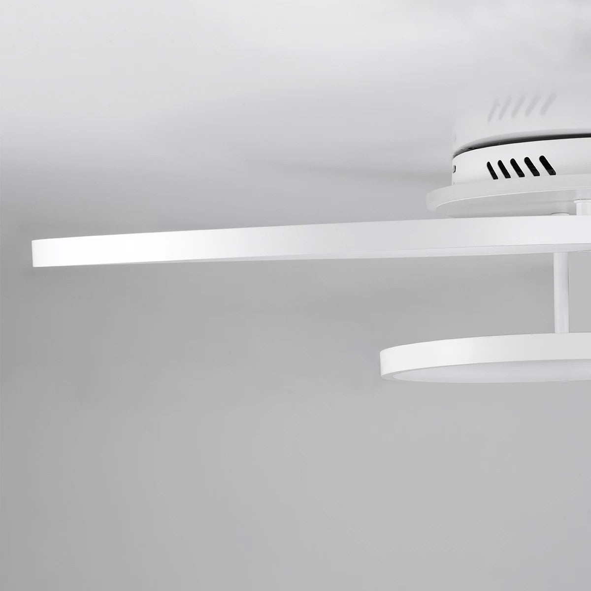 kelvo® NEMESIS KLV-101-0206 Φωτιστικό Οροφής LED 98W 9800lm 360° AC 220-240V IP20 Ρυθμιζόμενο Λευκό CCT με Χειριστήριο από 2700K έως 6000K Dimmable - Lumileds SMD Chip - Λευκό Ματ - Μ89 x Π60 x Υ19cm - 3 Χρόνια Εγγύηση - ledmania.gr