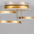 kelvo® NEMESIS KLV-101-0207 Φωτιστικό Οροφής LED 98W 9800lm 360° AC 220-240V IP20 Ρυθμιζόμενο Λευκό CCT με Χειριστήριο από 2700K έως 6000K Dimmable - Lumileds SMD Chip - Χρυσό Πλατίνα - Μ89 x Π60 x Υ19cm - 3 Χρόνια Εγγύηση - ledmania.gr