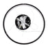 kelvo® NEMESIS KLV-101-0208 Κρεμαστό Φωτιστικό Οροφής LED 45W 4500lm 180° AC 220-240V IP20 Ρυθμιζόμενο Λευκό CCT με Χειριστήριο από 2700K έως 6000K Dimmable - Lumileds SMD Chip - Μαύρο Ματ - Μ60 x Π60 x Υ4cm - 3 Χρόνια Εγγύηση - ledmania.gr