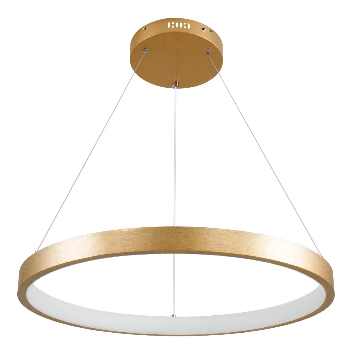 kelvo® NEMESIS KLV-101-0210 Κρεμαστό Φωτιστικό Οροφής LED 45W 4500lm 180° AC 220-240V IP20 Ρυθμιζόμενο Λευκό CCT με Χειριστήριο από 2700K έως 6000K Dimmable - Lumileds SMD Chip - Χρυσό Πλατίνα - Μ60 x Π60 x Υ4cm - 3 Χρόνια Εγγύηση - ledmania.gr