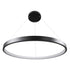 kelvo® NEMESIS KLV-101-0211 Κρεμαστό Φωτιστικό Οροφής LED 67W 6700lm 180° AC 220-240V IP20 Ρυθμιζόμενο Λευκό CCT με Χειριστήριο από 2700K έως 6000K Dimmable - Lumileds SMD Chip - Μαύρο Ματ - Μ80 x Π80 x Υ4cm - 3 Χρόνια Εγγύηση