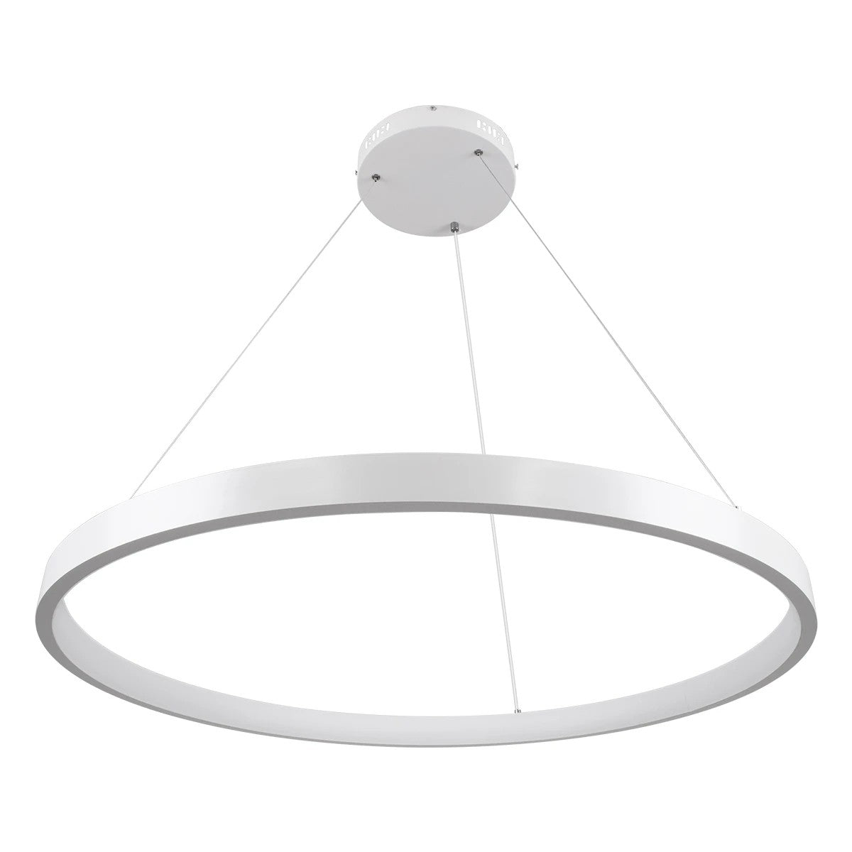 kelvo® NEMESIS KLV-101-0212 Κρεμαστό Φωτιστικό Οροφής LED 67W 6700lm 180° AC 220-240V IP20 Ρυθμιζόμενο Λευκό CCT με Χειριστήριο από 2700K έως 6000K Dimmable - Lumileds SMD Chip - Λευκό Ματ - Μ80 x Π80 x Υ4cm - 3 Χρόνια Εγγύηση - ledmania.gr