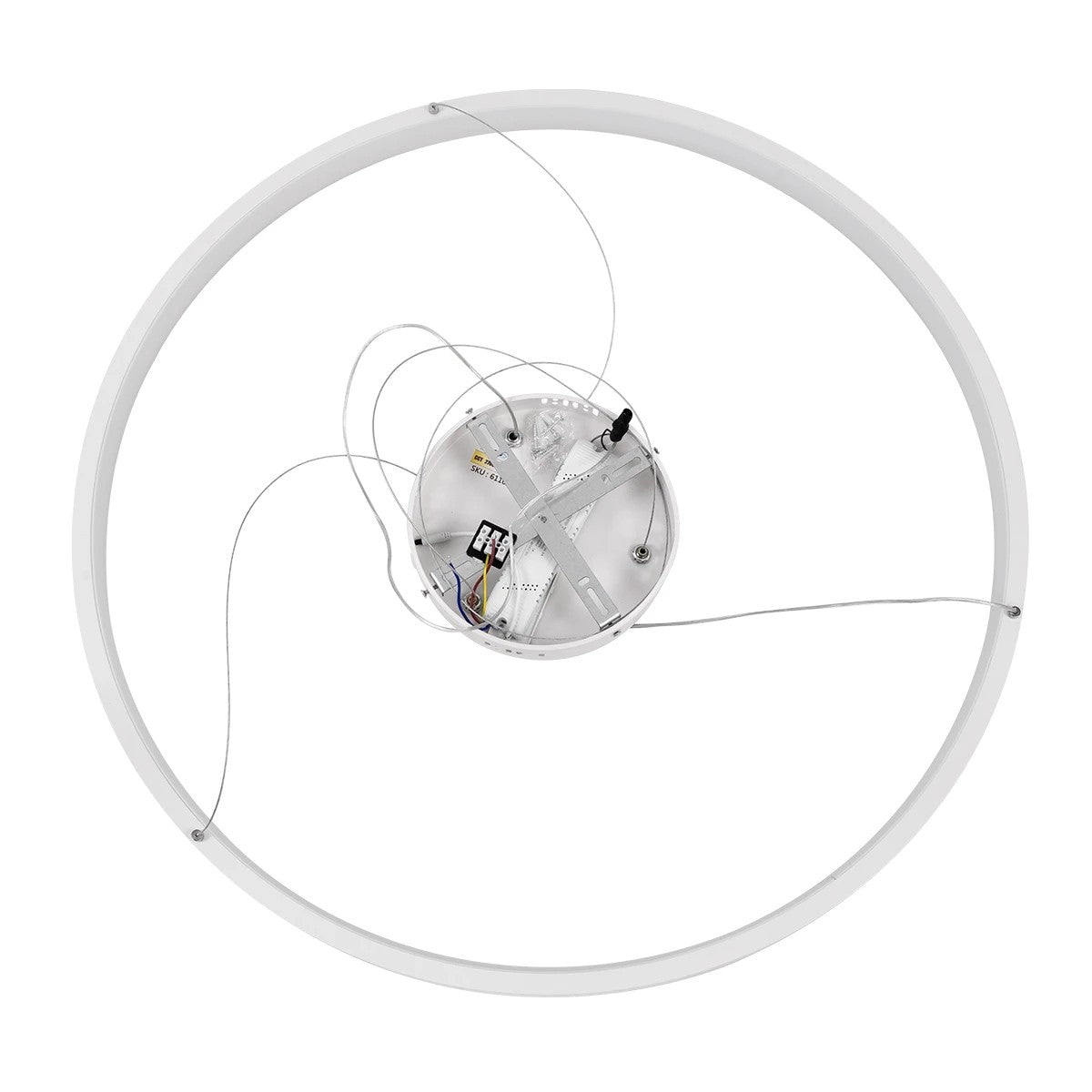 kelvo® NEMESIS KLV-101-0212 Κρεμαστό Φωτιστικό Οροφής LED 67W 6700lm 180° AC 220-240V IP20 Ρυθμιζόμενο Λευκό CCT με Χειριστήριο από 2700K έως 6000K Dimmable - Lumileds SMD Chip - Λευκό Ματ - Μ80 x Π80 x Υ4cm - 3 Χρόνια Εγγύηση - ledmania.gr