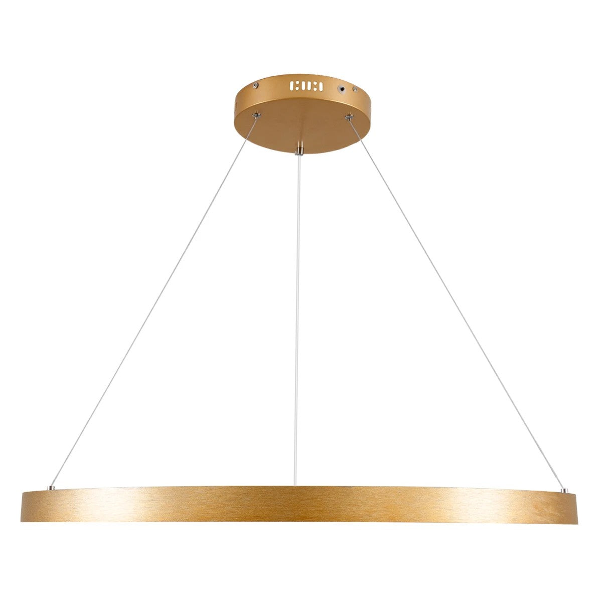 kelvo® NEMESIS KLV-101-0213 Κρεμαστό Φωτιστικό Οροφής LED 67W 6700lm 180° AC 220-240V IP20 Ρυθμιζόμενο Λευκό CCT με Χειριστήριο από 2700K έως 6000K Dimmable - Lumileds SMD Chip - Χρυσό Πλατίνα - Μ80 x Π80 x Υ4cm - 3 Χρόνια Εγγύηση - ledmania.gr