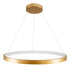 kelvo® NEMESIS KLV-101-0213 Κρεμαστό Φωτιστικό Οροφής LED 67W 6700lm 180° AC 220-240V IP20 Ρυθμιζόμενο Λευκό CCT με Χειριστήριο από 2700K έως 6000K Dimmable - Lumileds SMD Chip - Χρυσό Πλατίνα - Μ80 x Π80 x Υ4cm - 3 Χρόνια Εγγύηση - ledmania.gr