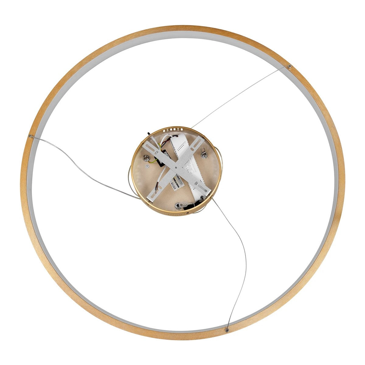 kelvo® NEMESIS KLV-101-0213 Κρεμαστό Φωτιστικό Οροφής LED 67W 6700lm 180° AC 220-240V IP20 Ρυθμιζόμενο Λευκό CCT με Χειριστήριο από 2700K έως 6000K Dimmable - Lumileds SMD Chip - Χρυσό Πλατίνα - Μ80 x Π80 x Υ4cm - 3 Χρόνια Εγγύηση - ledmania.gr