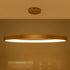 kelvo® NEMESIS KLV-101-0213 Κρεμαστό Φωτιστικό Οροφής LED 67W 6700lm 180° AC 220-240V IP20 Ρυθμιζόμενο Λευκό CCT με Χειριστήριο από 2700K έως 6000K Dimmable - Lumileds SMD Chip - Χρυσό Πλατίνα - Μ80 x Π80 x Υ4cm - 3 Χρόνια Εγγύηση - ledmania.gr